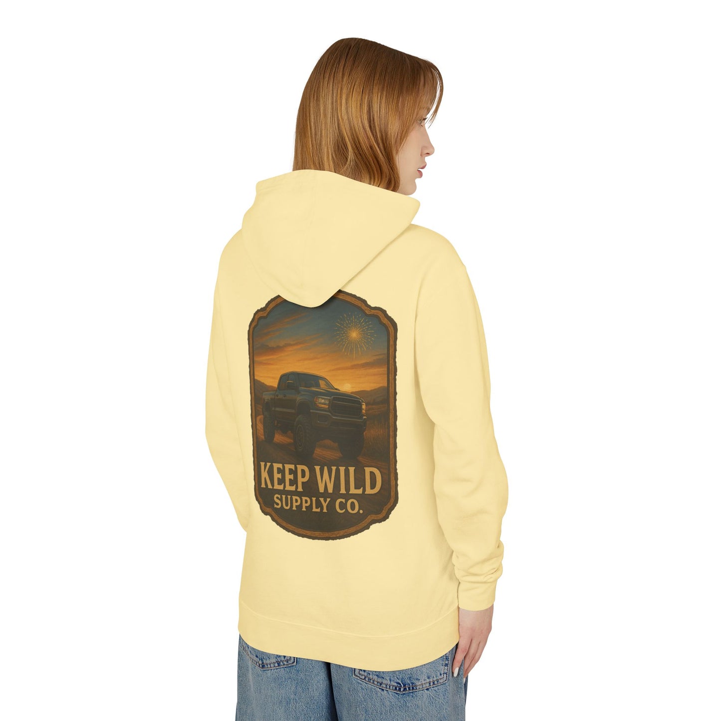 "Backroad Glory" Keep Wild Hooded Sweatshirt