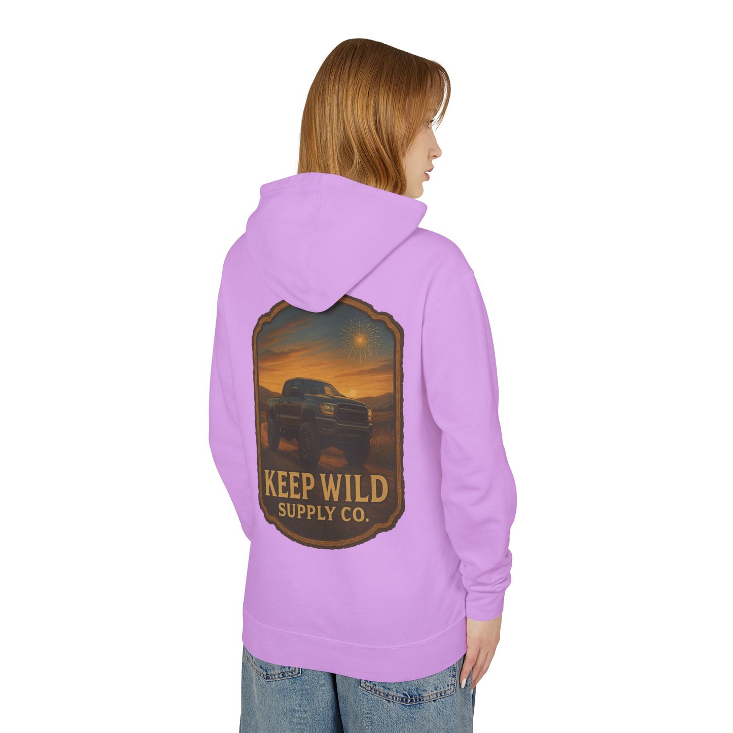 "Backroad Glory" Keep Wild Hooded Sweatshirt