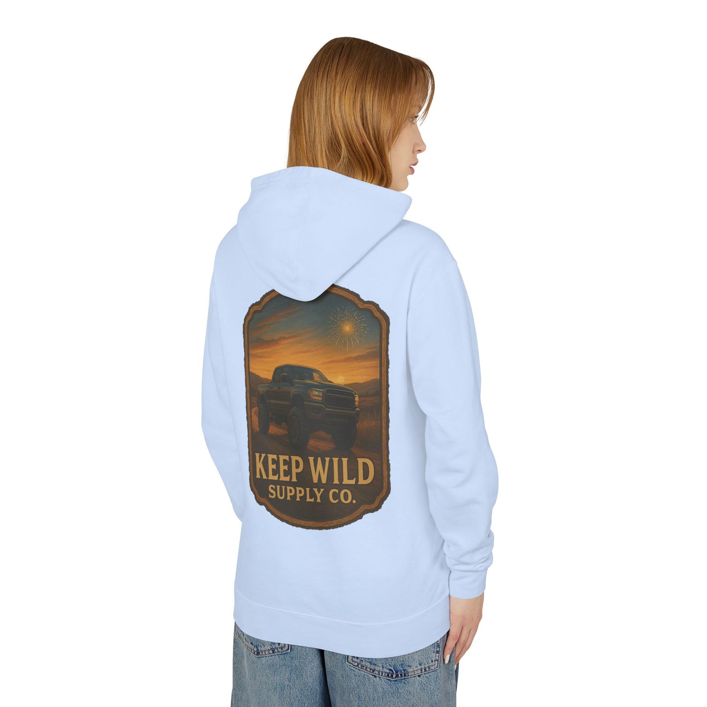 "Backroad Glory" Keep Wild Hooded Sweatshirt
