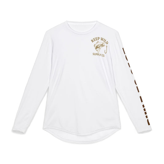 Men's UV Protection Fishing Shirt "Built To Cast" - Keep Wild, Outdoor Apparel, Long Sleeve T-Shirt, Summer Essential, Sustainable Fishing Gear