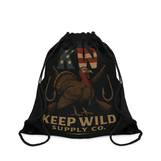 Keep Wild Drawstring Bag