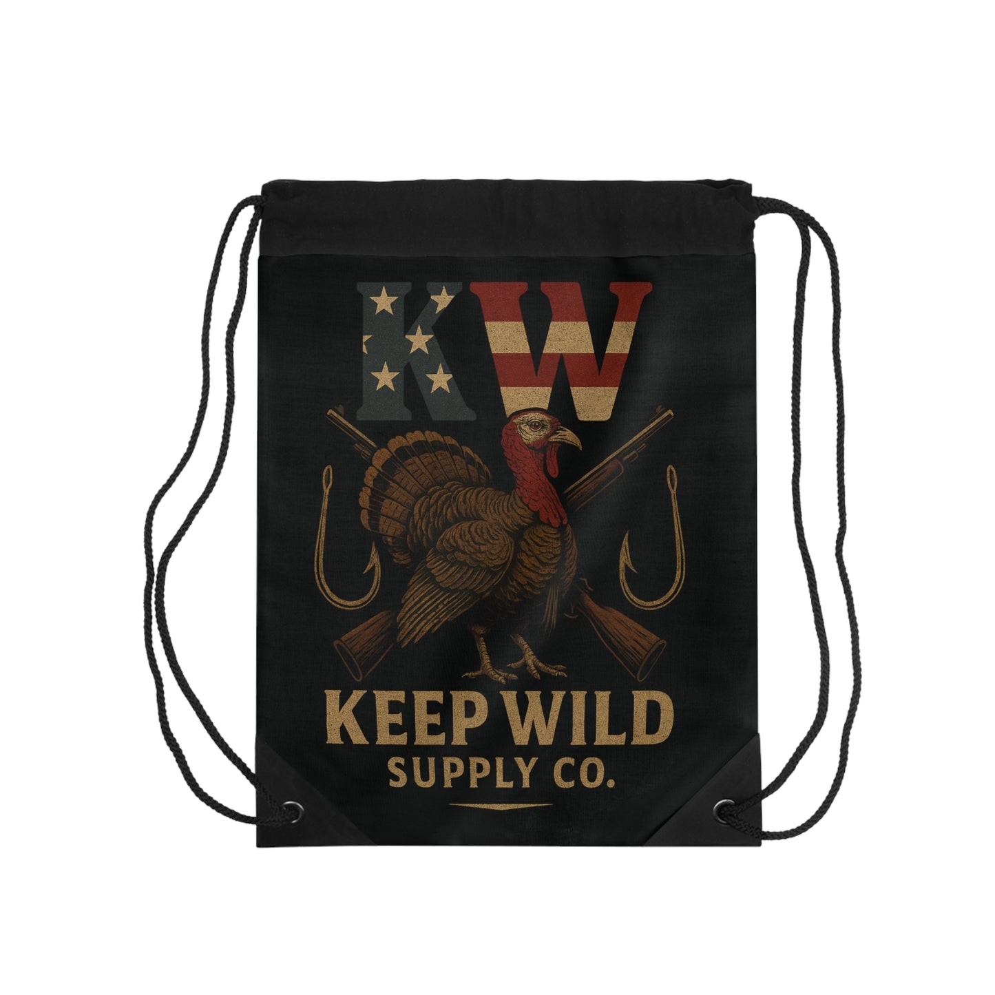 Keep Wild Drawstring Bag