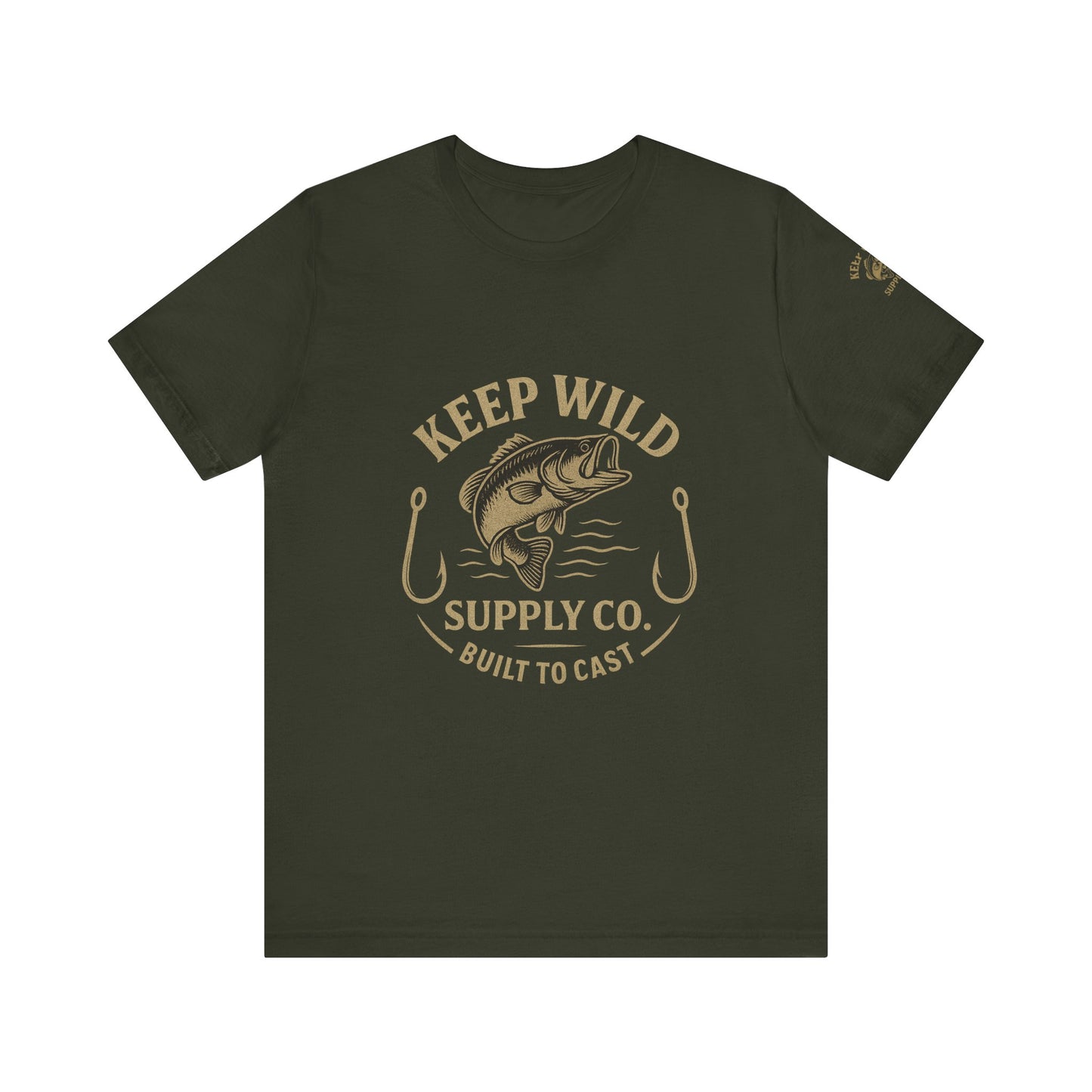 "Built To Cast" Tee, Keep Wild Supply Co Shirt.