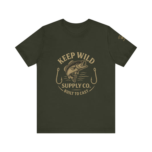 "Built To Cast" Tee, Keep Wild Supply Co Shirt.
