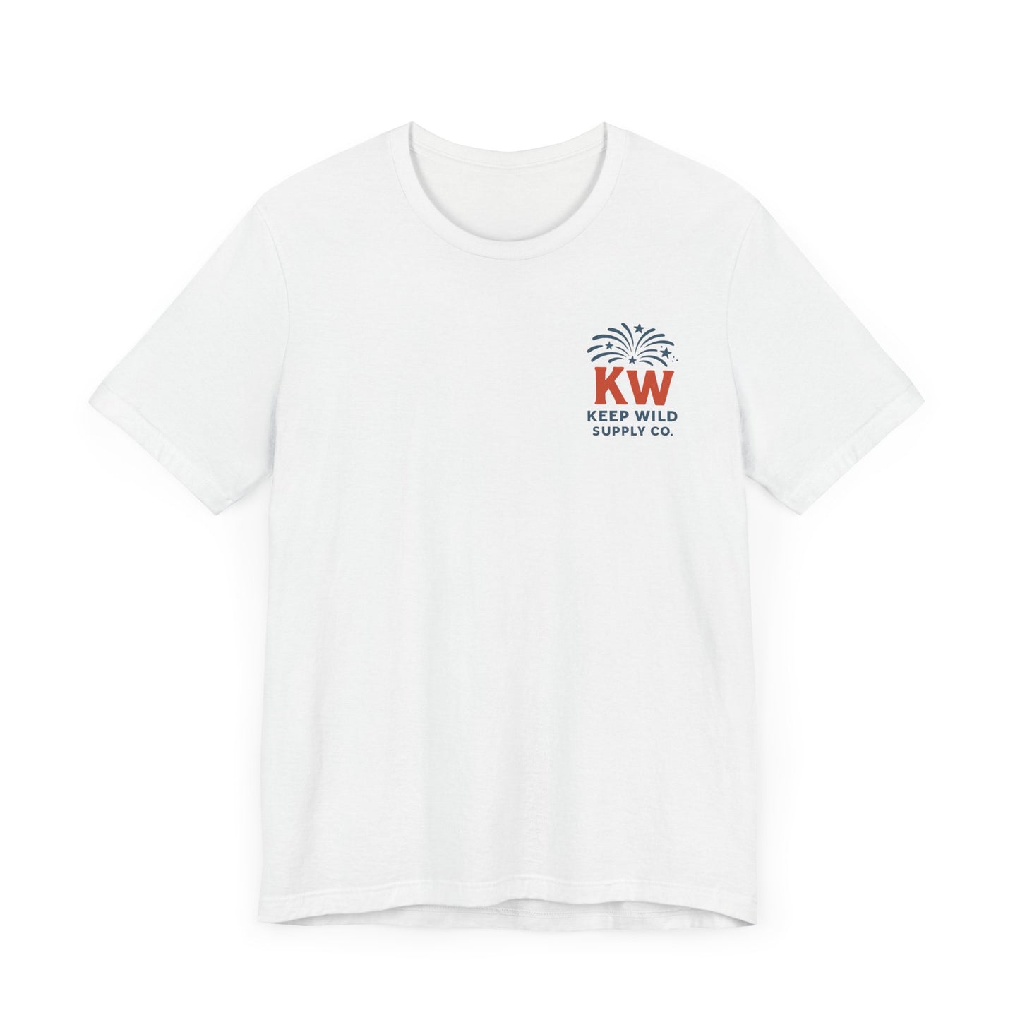 Patriotic 4th of July Keep Wild Graphic Tee