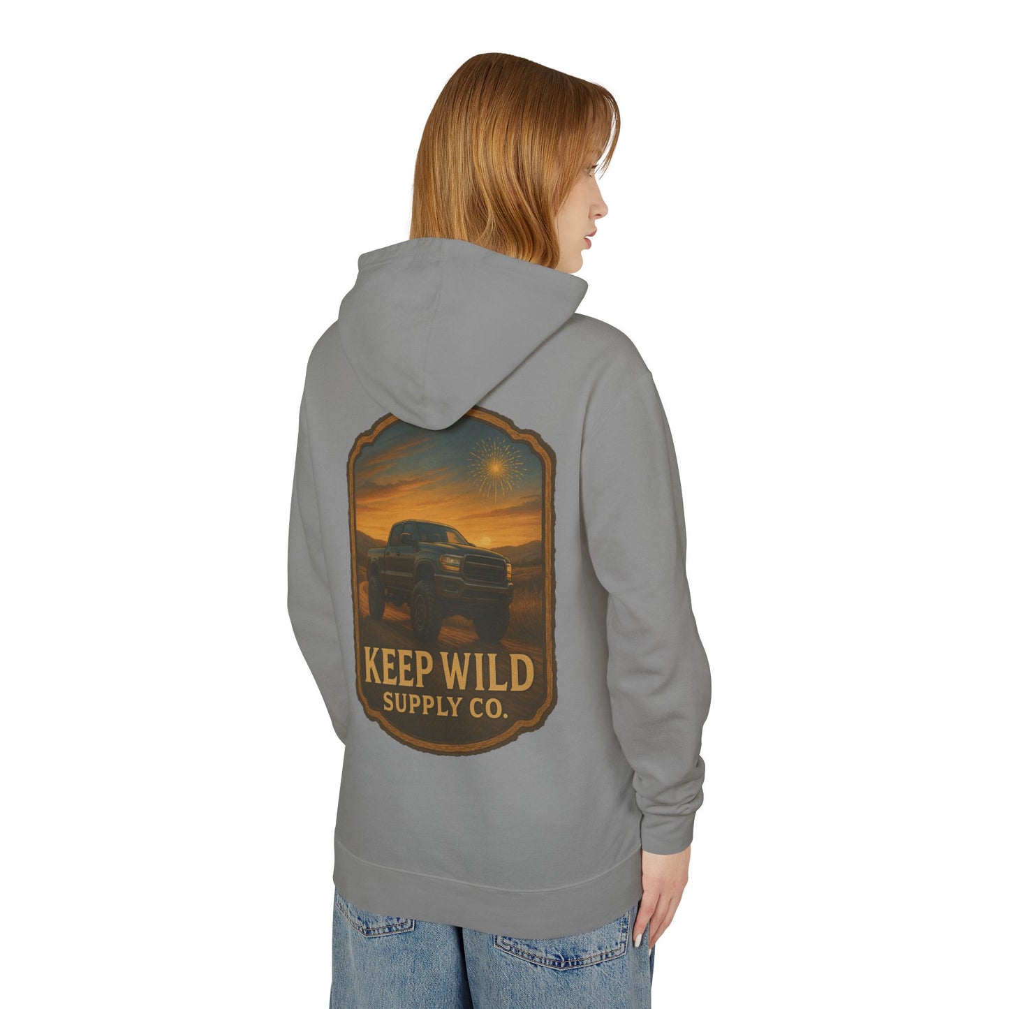 "Backroad Glory" Keep Wild Hooded Sweatshirt