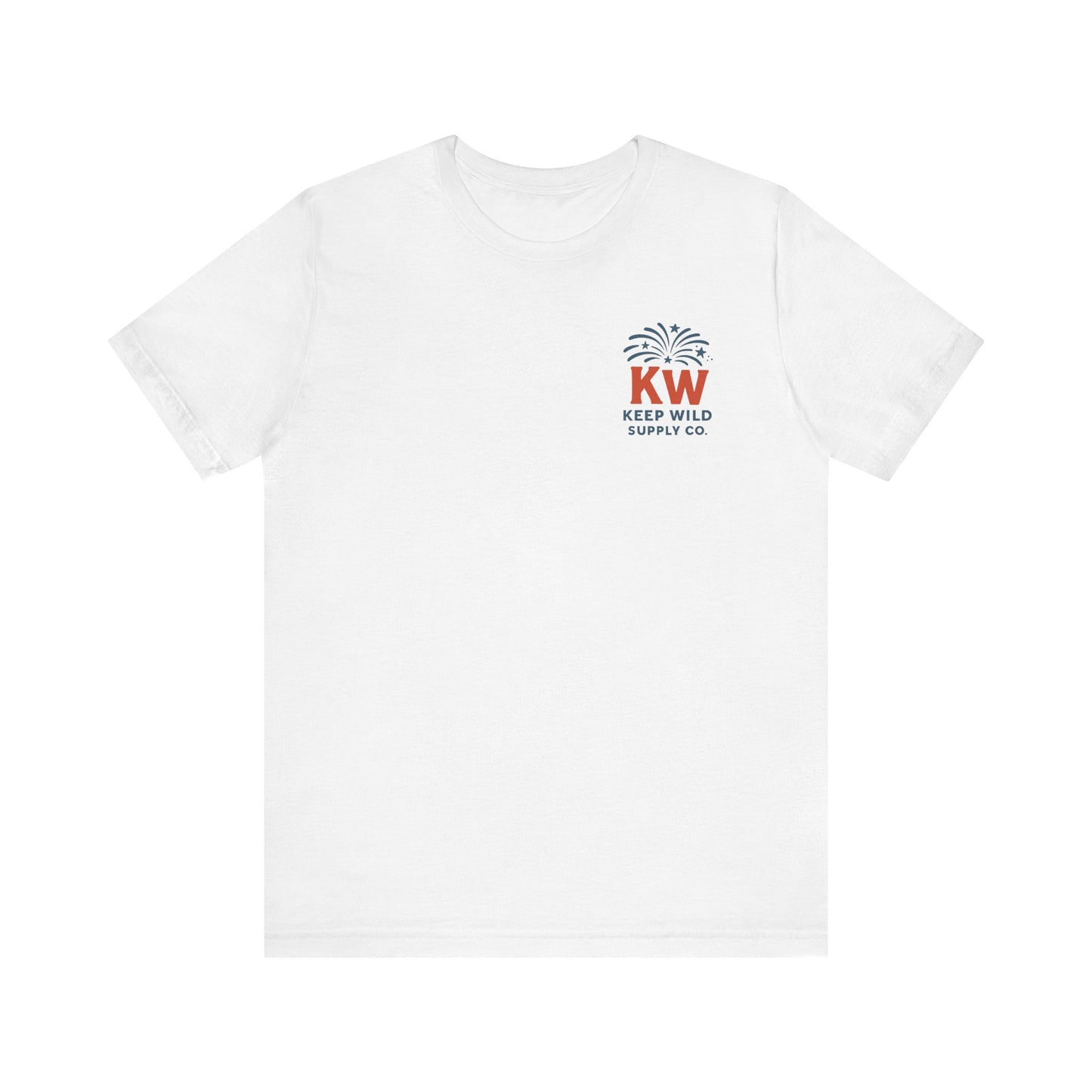 Patriotic 4th of July Keep Wild Graphic Tee