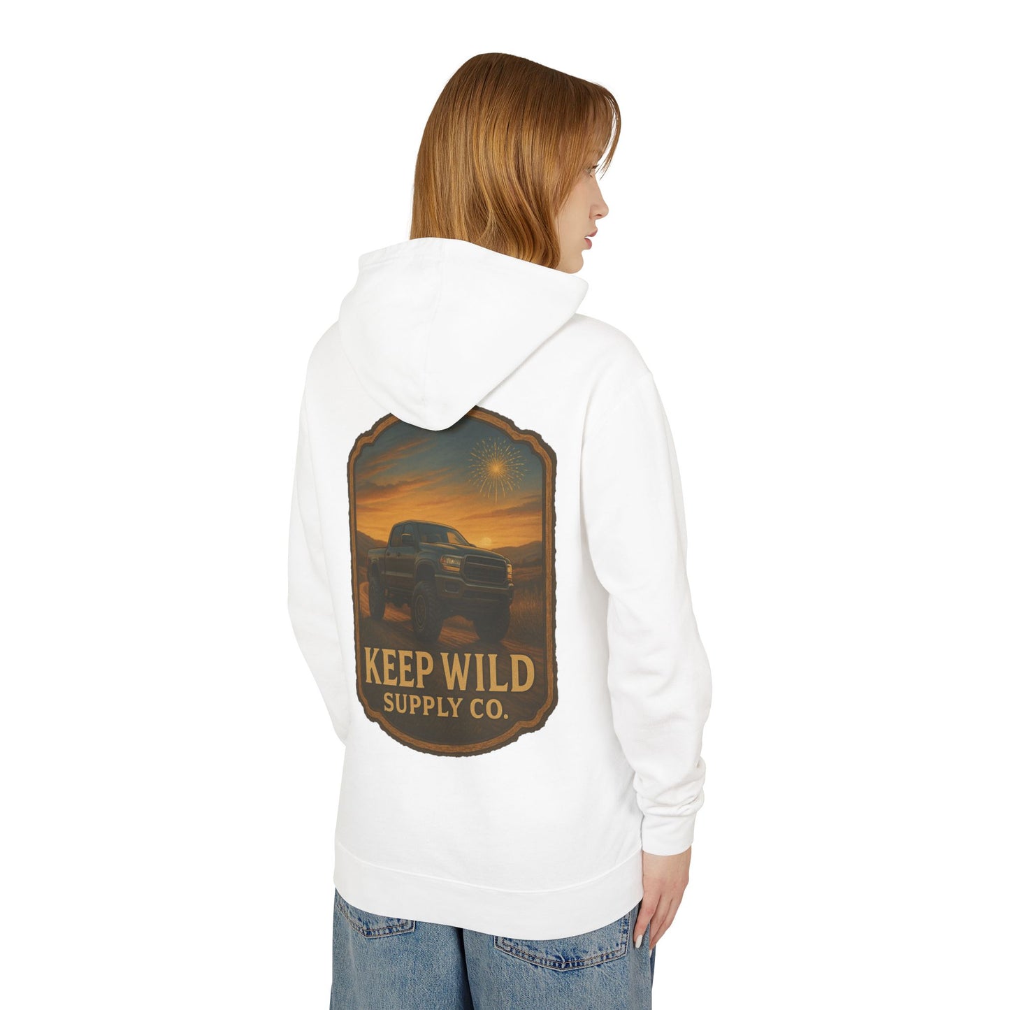"Backroad Glory" Keep Wild Hooded Sweatshirt