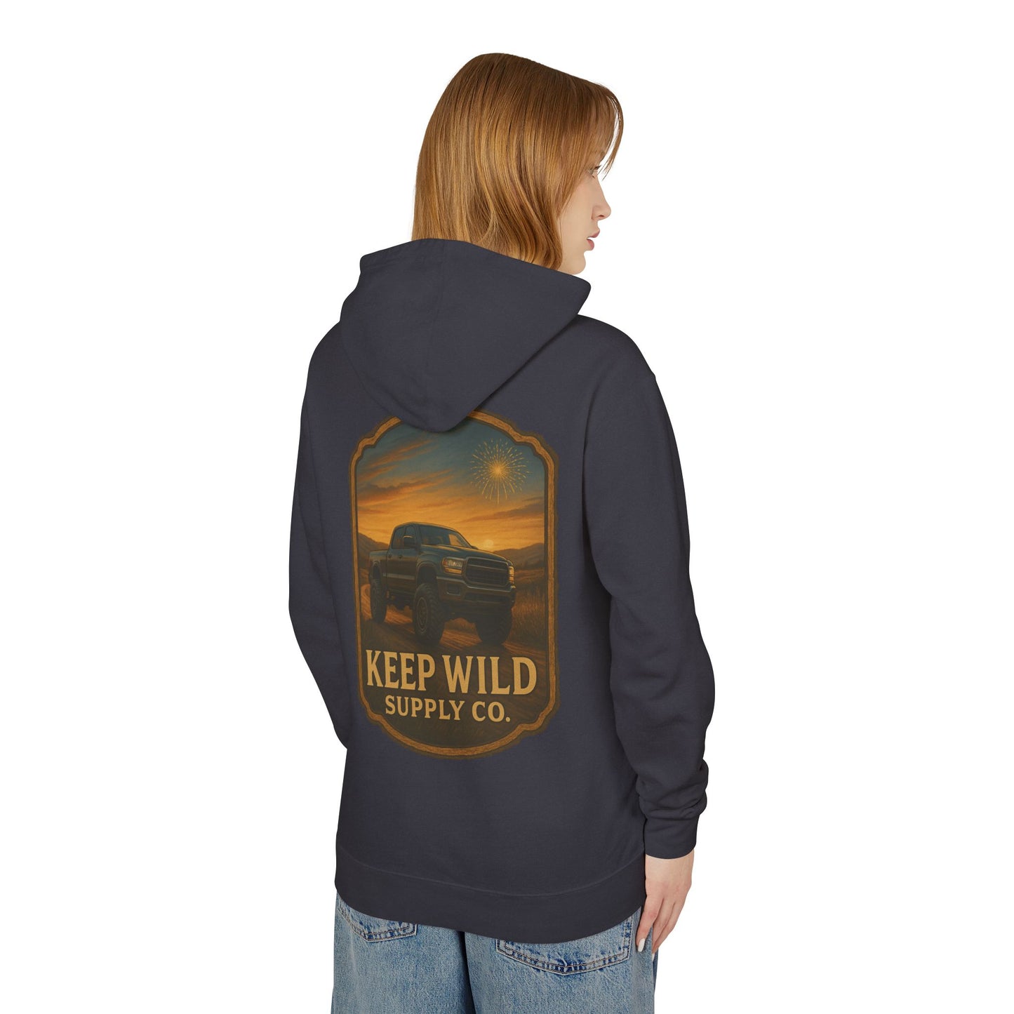 "Backroad Glory" Keep Wild Hooded Sweatshirt